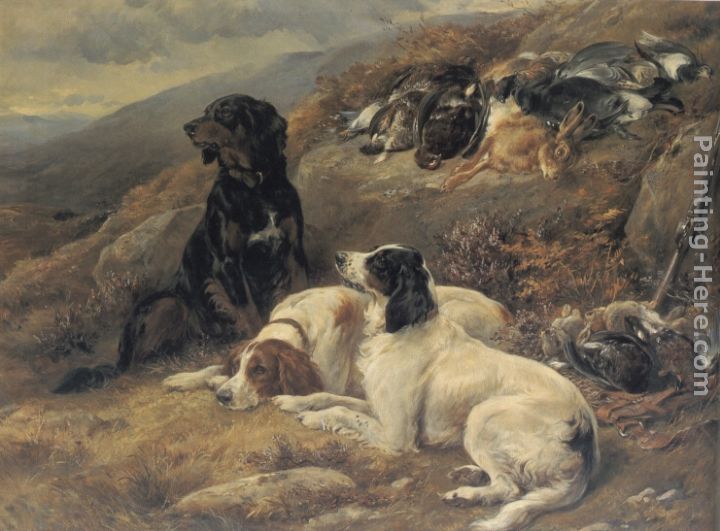 Setters with the Morning's Bag painting - James Hardy Jnr Setters with the Morning's Bag art painting